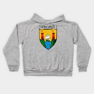 Corcaigh / Cork  / Vintage Style Crest Coat Of Arms Design Kids Hoodie